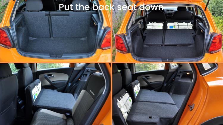 The Trunk and Back seat of Polo Cross 2012