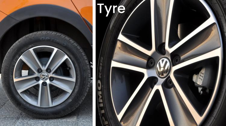 Tyres of Used Volkswagen Cross Polo 2012